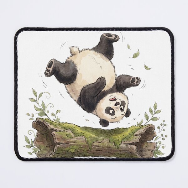 Item preview, Cute Giant Panda Cub Crocheting Yarn Illustration designed and sold by LazyBearStudio..