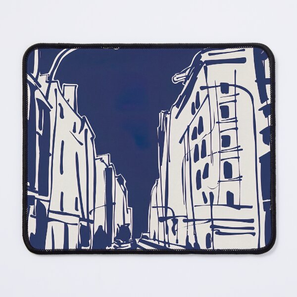 Item preview, Buenos Aires, Argentina - Blue Abstract Art designed and sold by shadow-bloom.