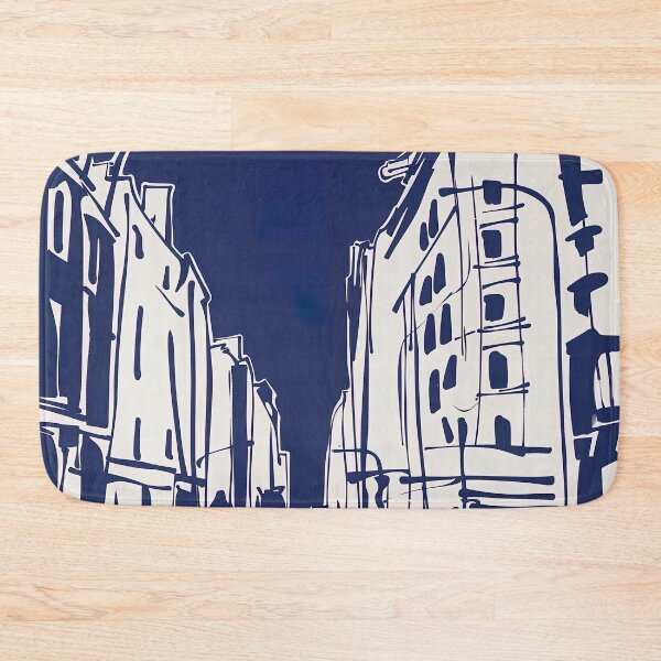 Item preview, Buenos Aires, Argentina - Blue Abstract Art designed and sold by shadow-bloom.