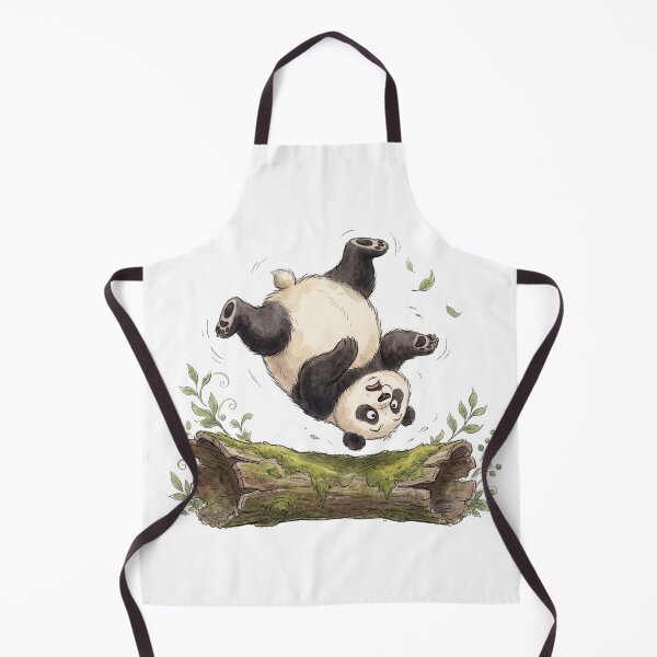 Item preview, Cute Giant Panda Cub Crocheting Yarn Illustration designed and sold by LazyBearStudio..