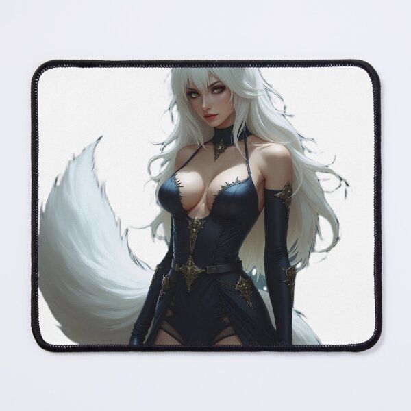 Item preview, White Fox Woman (no background) designed and sold by BedtimeOddities.