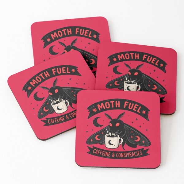 Item preview, Mothman Coffee Moth Fuel Caffeine and Conspiracies Cryptid designed and sold by bosamji.