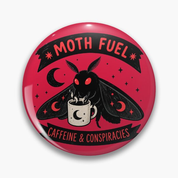Item preview, Mothman Coffee Moth Fuel Caffeine and Conspiracies Cryptid designed and sold by bosamji.