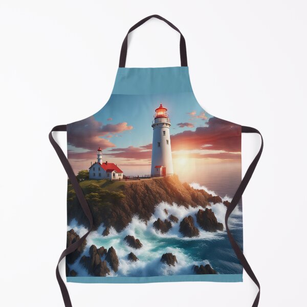 Item preview, Guardian of the Coast – Majestic Lighthouse Sunset designed and sold by UmSkelig834.