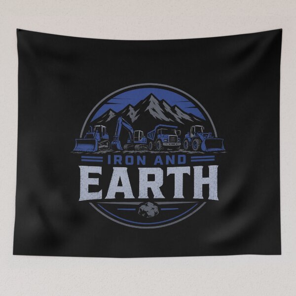 Item preview, Iron And Earth Heavy Equipment Operator Construction Vintage Design designed and sold by kakmi-art.