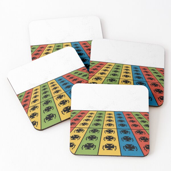 Item preview, Retro Space Invaders Grid, Arcade Game Wall Art Gift designed and sold by LatentGoods.