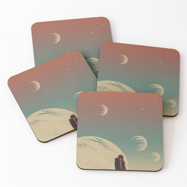 Item preview, Retro Space, Cosmic Wanderer Wall Art, Vintage 70s Aesthetic designed and sold by LatentGoods.