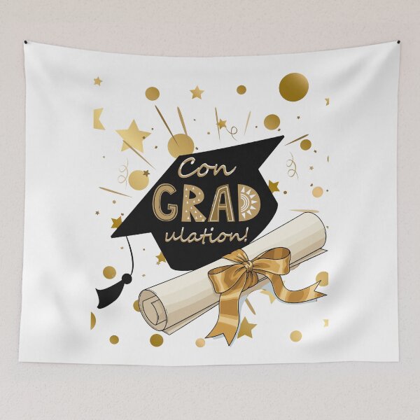 Item preview, Elegant graphic design for graduation diploma congratulations designed and sold by VibranPalette.