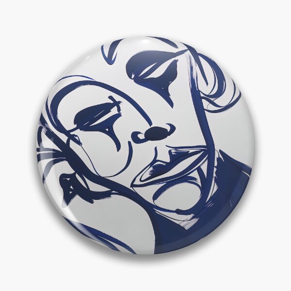 Item preview, Buffoon - Blue Abstract Art designed and sold by shadow-bloom.