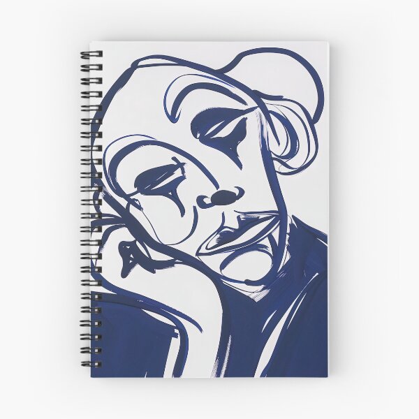 Item preview, Buffoon - Blue Abstract Art designed and sold by shadow-bloom.