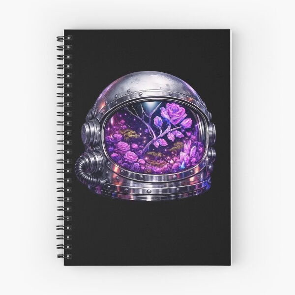 Item preview, Space Garden Helmet — Purple Rose Crystal Fantasy Art designed and sold by ArtoryWorks.