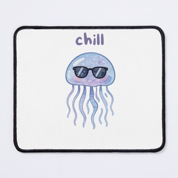 Item preview, Chill Jellyfish with Sunglasses – Cute Ocean Vibes designed and sold by Zenvaro.