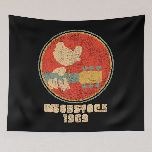 Item preview, Woodstock 1969 Worn Sign Dks designed and sold by Alema Art.