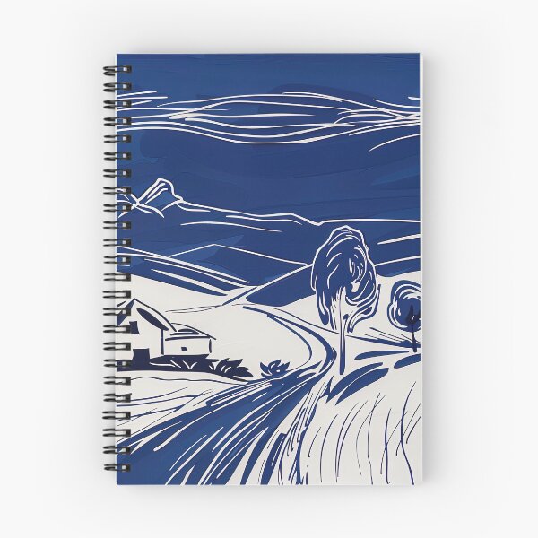Item preview,  Bulgaria landscape - Blue Abstract Art designed and sold by shadow-bloom.