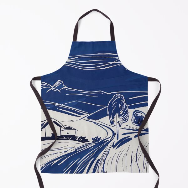 Item preview,  Bulgaria landscape - Blue Abstract Art designed and sold by shadow-bloom.