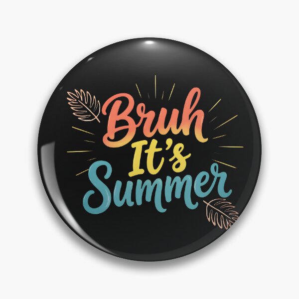 Item preview, Bruh It's Summer Funny Summer Typography T-Shirt Beach Vacation Graphic designed and sold by Lozarux.