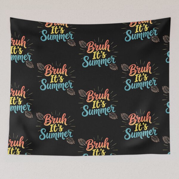 Item preview, Bruh It's Summer Funny Summer Typography T-Shirt Beach Vacation Graphic designed and sold by Lozarux.