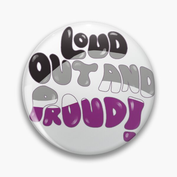 Item preview, LGBTQIA, Asexual Loud, Out, and Proud  designed and sold by Queers and Potions.