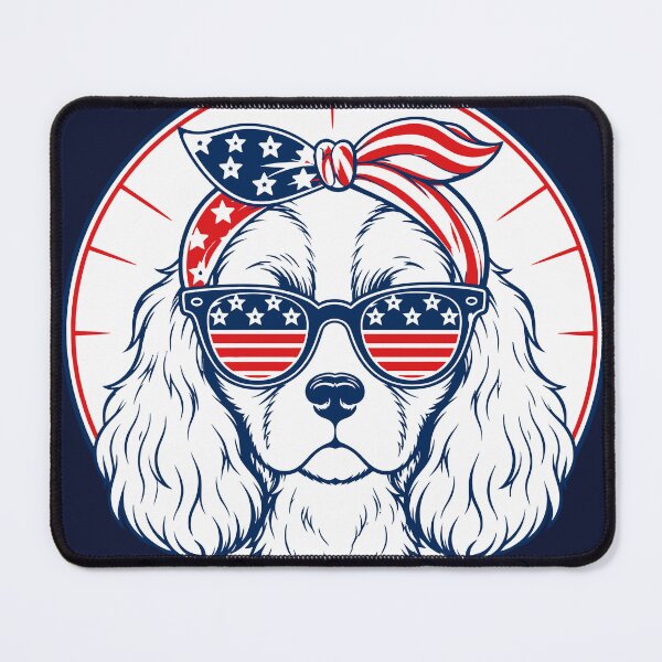 Item preview,  American Cavalier - Red White Blue designed and sold by Kaurisdigital.