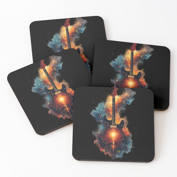 Item preview, Vibrant Abstract Electric Guitar Watercolor Splatter Music designed and sold by UrbanPrts.