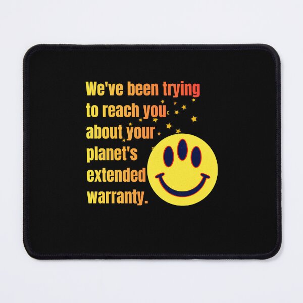Item preview, Your Planet’s Extended Warranty – Funny Retro Alien Smiley Face designed and sold by pulse_retail.