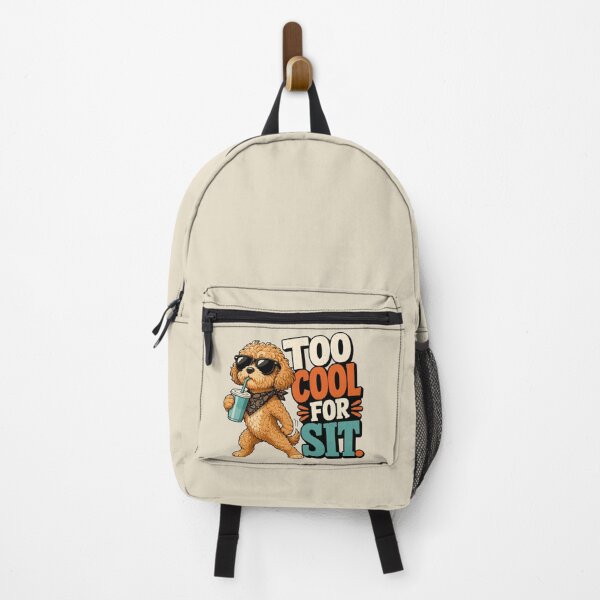 Item preview, Too Cool For Sit Funny Dog Lover designed and sold by POD DYNASTY | Original Print On Demand T-Shirt Graphics.