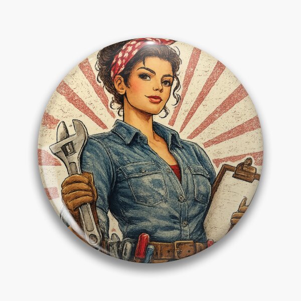 Item preview, Women Who Build – Vintage Inspired Empowerment Design designed and sold by GMACgraphicsCo.