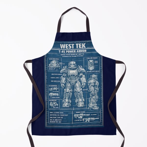 Item preview, Fallout T-45 Power Armor Blueprint | West Tek Military Schematic Design designed and sold by RockyLambda.