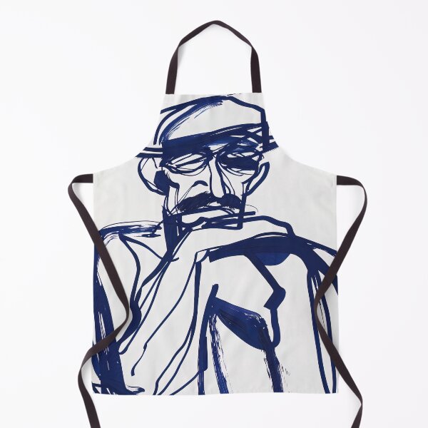 Item preview, Bulgarian man, portrait - Blue Abstract Art designed and sold by shadow-bloom.