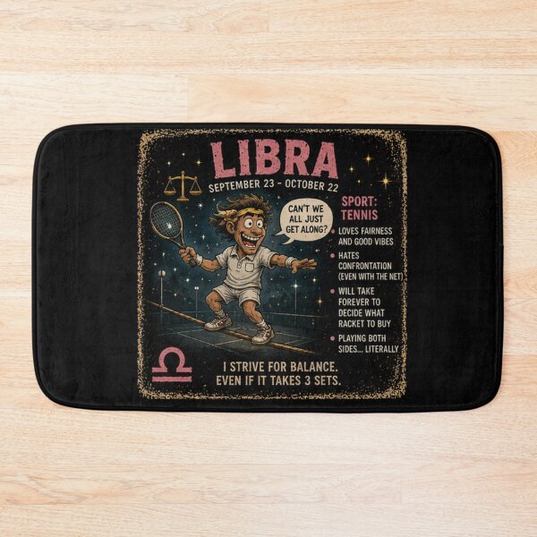Item preview, Libra zodiac sports shirt designed and sold by TheThriftyBrit.