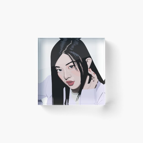 Item preview, Minju Illit in a stunning digital art vector portrait designed and sold by Aome22.
