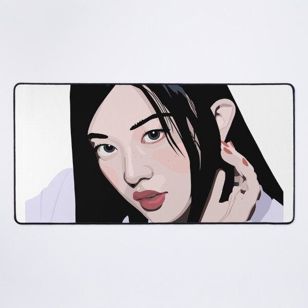 Item preview, Minju Illit in a stunning digital art vector portrait designed and sold by Aome22.
