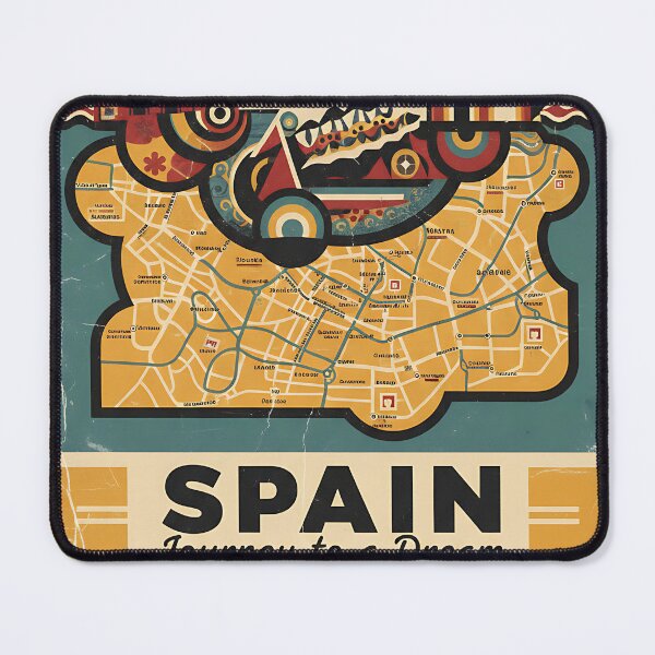 Item preview, Barcelona Spain 1950s Vintage Travel Tourism designed and sold by TravelersGems.