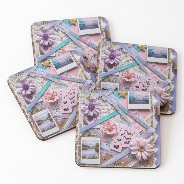Item preview, Vintage Chaos: Maximalist Scrapbook Dusty Rose and Gold designed and sold by teresazeta.