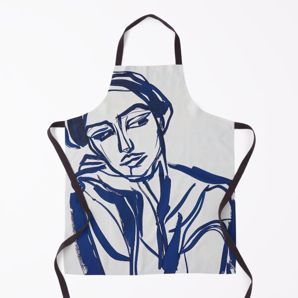 Item preview, Bulgarian woman - Blue Abstract Art designed and sold by shadow-bloom.