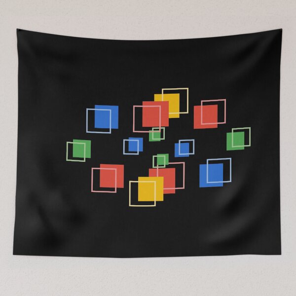 Item preview, Geometric Floating Squares designed and sold by Khadigadesings.