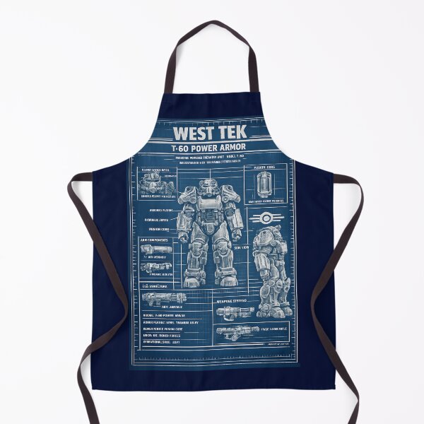 Item preview, Fallout T-60 Power Armor Blueprint | West Tek Military Schematic Design designed and sold by RockyLambda.