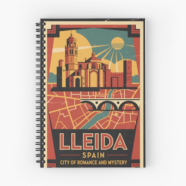 Item preview, Lleida Spain 1950s Vintage Travel Tourism designed and sold by TravelersGems.