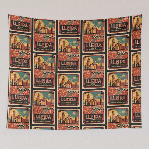 Item preview, Lleida Spain 1950s Vintage Travel Tourism designed and sold by TravelersGems.