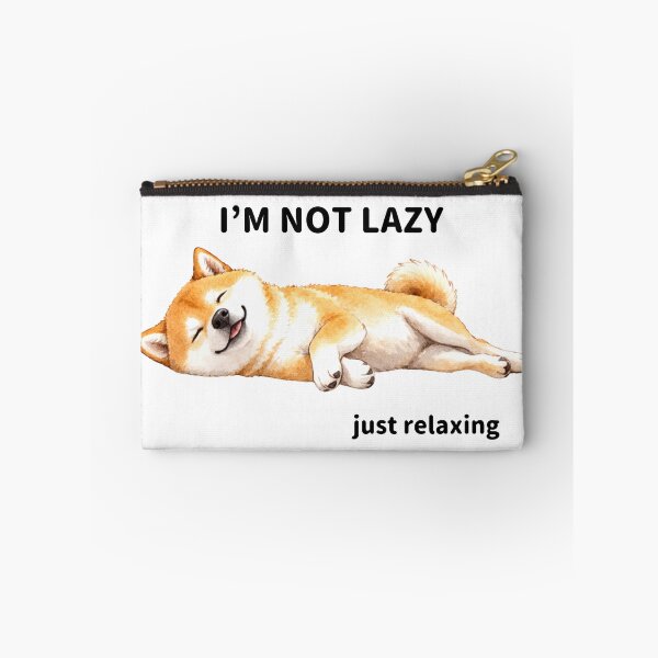 Item preview, I' m not lazy- Cute Relaxing Shiba Inu designed and sold by MattariShibaInu.