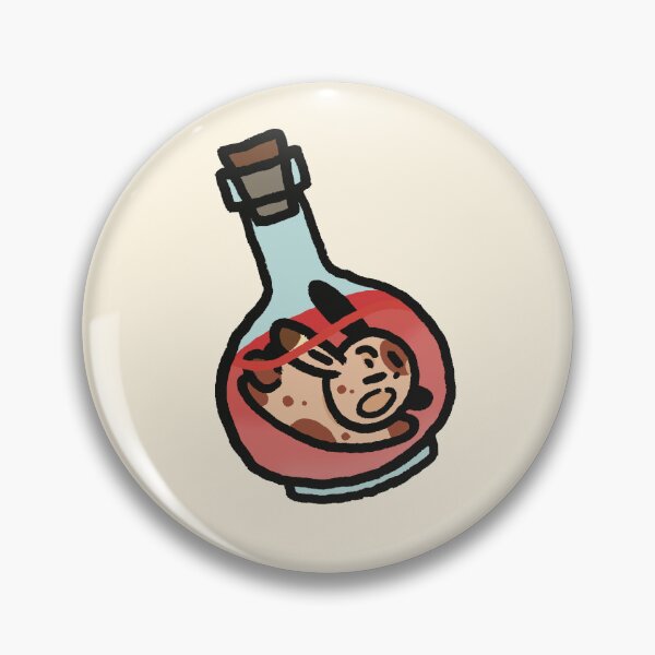 Item preview, Spotted Rabbit Swimming in a Potion Bottle designed and sold by LynnStarfish.