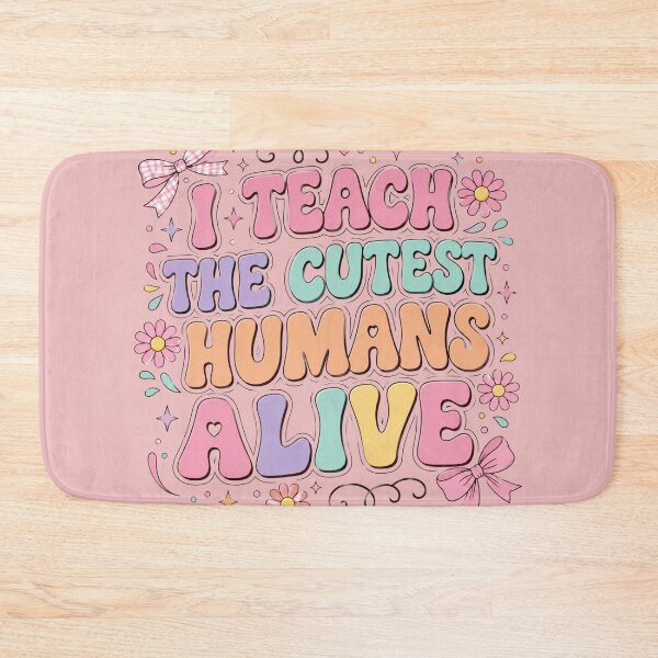 Item preview, I Teach the Cutest Humans Alive Pastel Teacher Appreciation designed and sold by bosamji.