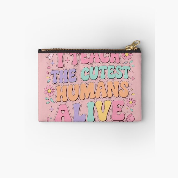 Item preview, I Teach the Cutest Humans Alive Pastel Teacher Appreciation designed and sold by bosamji.
