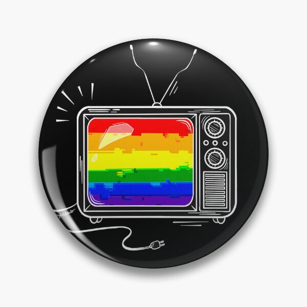 Item preview, Pride Flag Retro TV - Rainbow/LGBTQ+ designed and sold by heysoleilart.