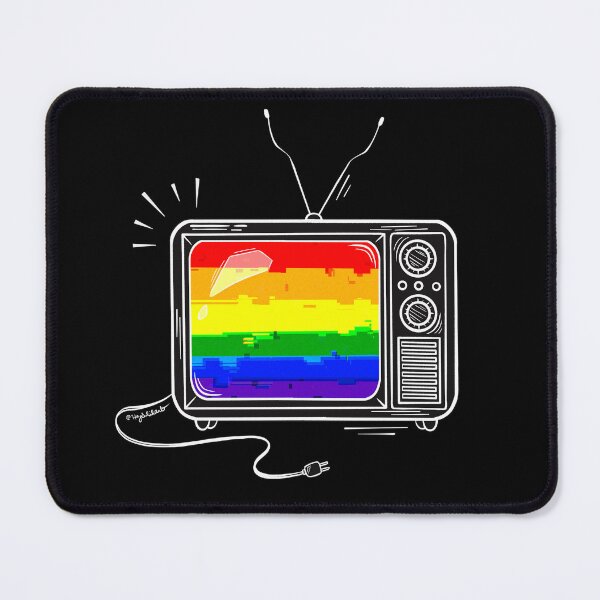 Item preview, Pride Flag Retro TV - Rainbow/LGBTQ+ designed and sold by heysoleilart.