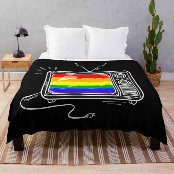 Item preview, Pride Flag Retro TV - Rainbow/LGBTQ+ designed and sold by heysoleilart.