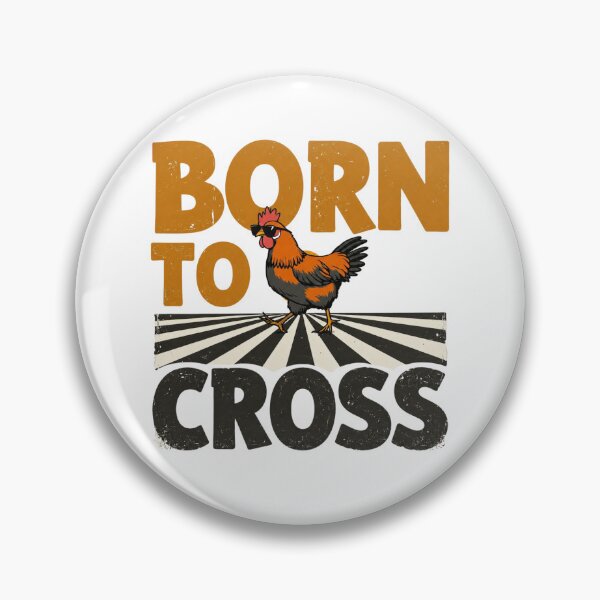 Item preview, Born to Cross Funny Rooster Design  designed and sold by The Sandy Design Store.
