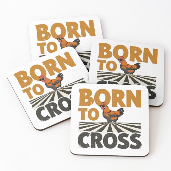 Item preview, Born to Cross Funny Rooster Design  designed and sold by The Sandy Design Store.