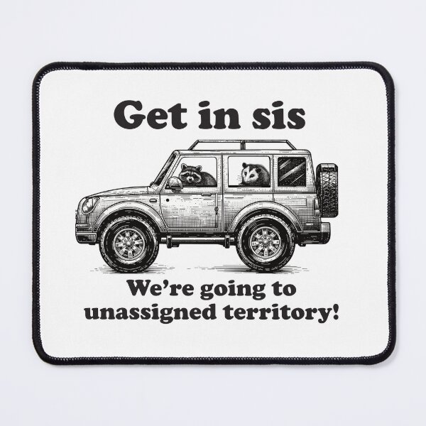 Item preview, Get In Sis Unassigned Territory Funny Possum Sticker designed and sold by Paradise JW Graphics & Gifts.