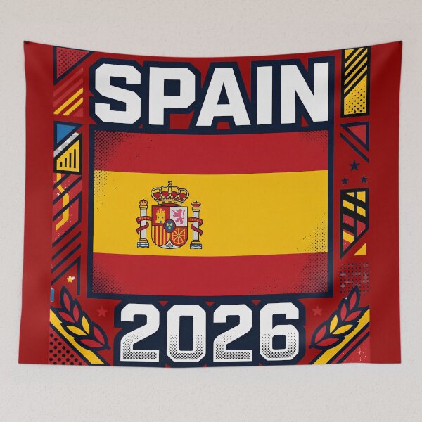 Item preview, Spain 2026 Football Fan Supporter Graphic designed and sold by digitalbob60.